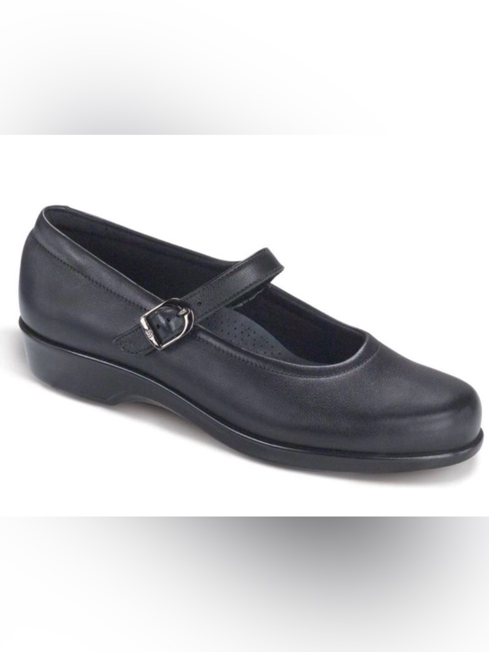 NWOB SAS Maria Comfort Black Leather Mary Jane Shoes Size 6